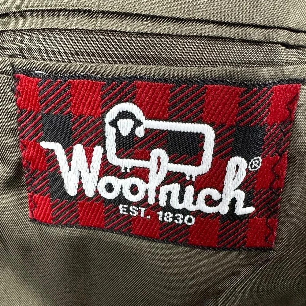 Vintage Woolrich 100% Wool‎ Tweed Herringbone Sport Coat Jacket Mens 41R Brown